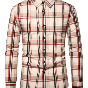 Men's Plaid Long Sleeve Casual Shirt, Autumn Edition